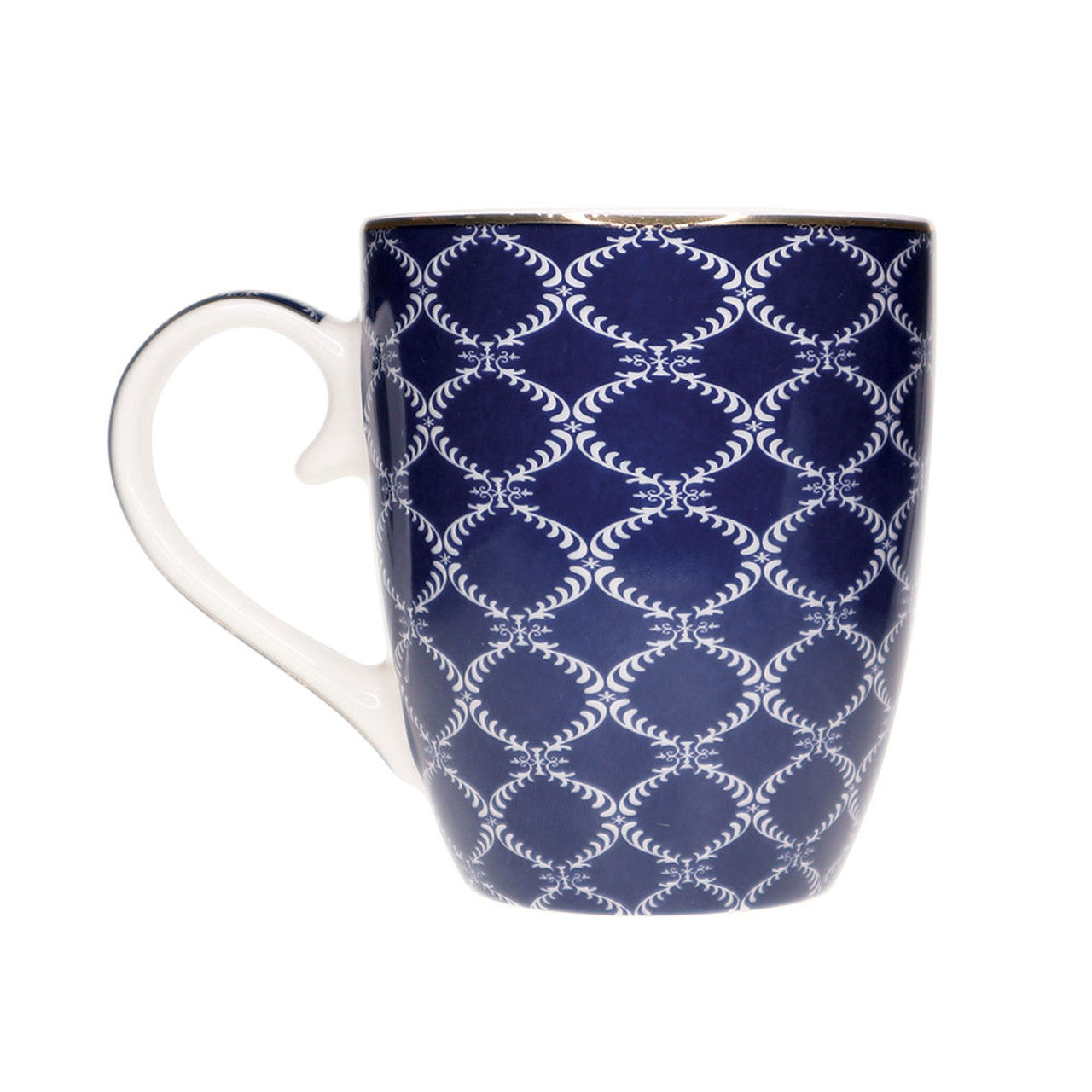 Set 6 Blue Stripe, Net And Rainbow Mug