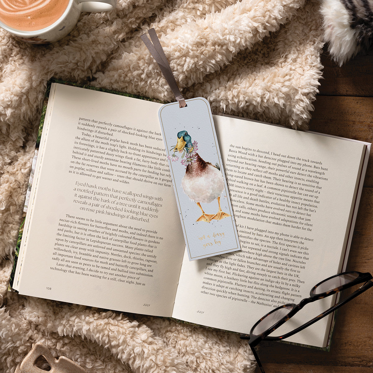 Wrendale Duck Bookmark Not a Daisy goes by