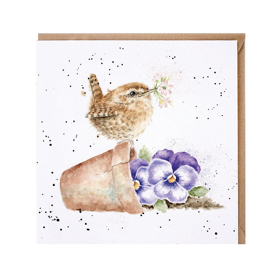 Wrendale Card- Pottering About