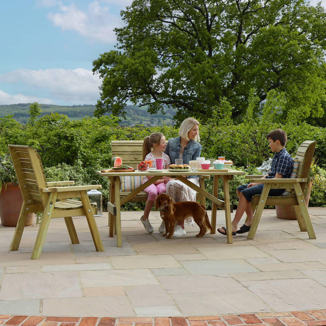 Zest Freya 4 Seater Dining Set