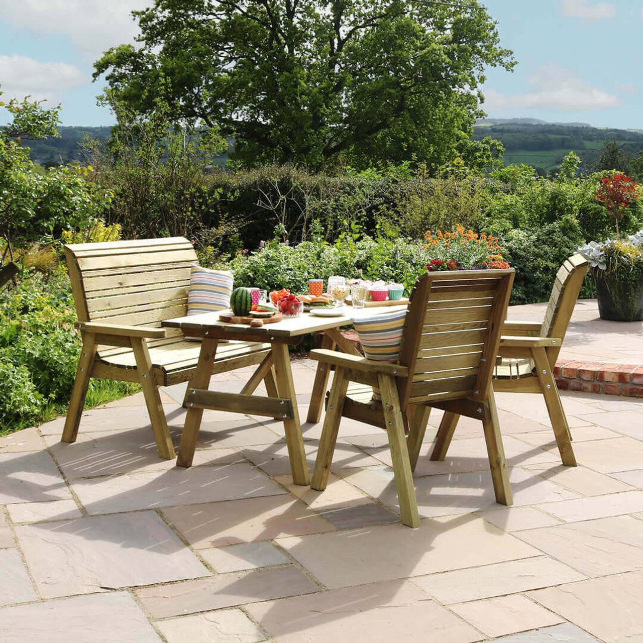 Zest Freya 4 Seater Dining Set