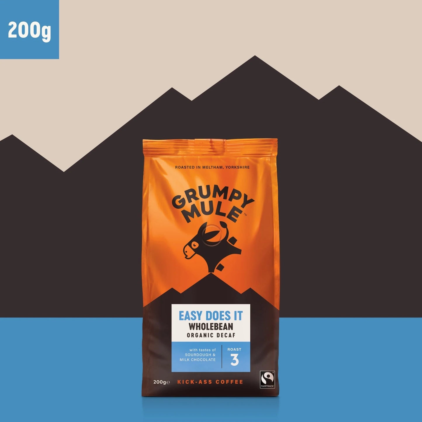 Grumpy Mule Easy Does It Decaf Beans 200g