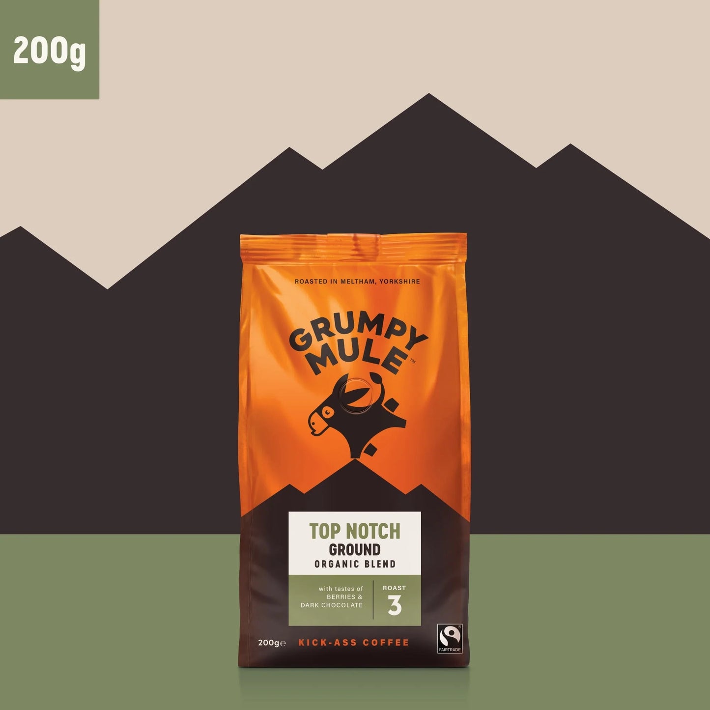 Grumpy Mule Top Notch Ground Coffee 200g