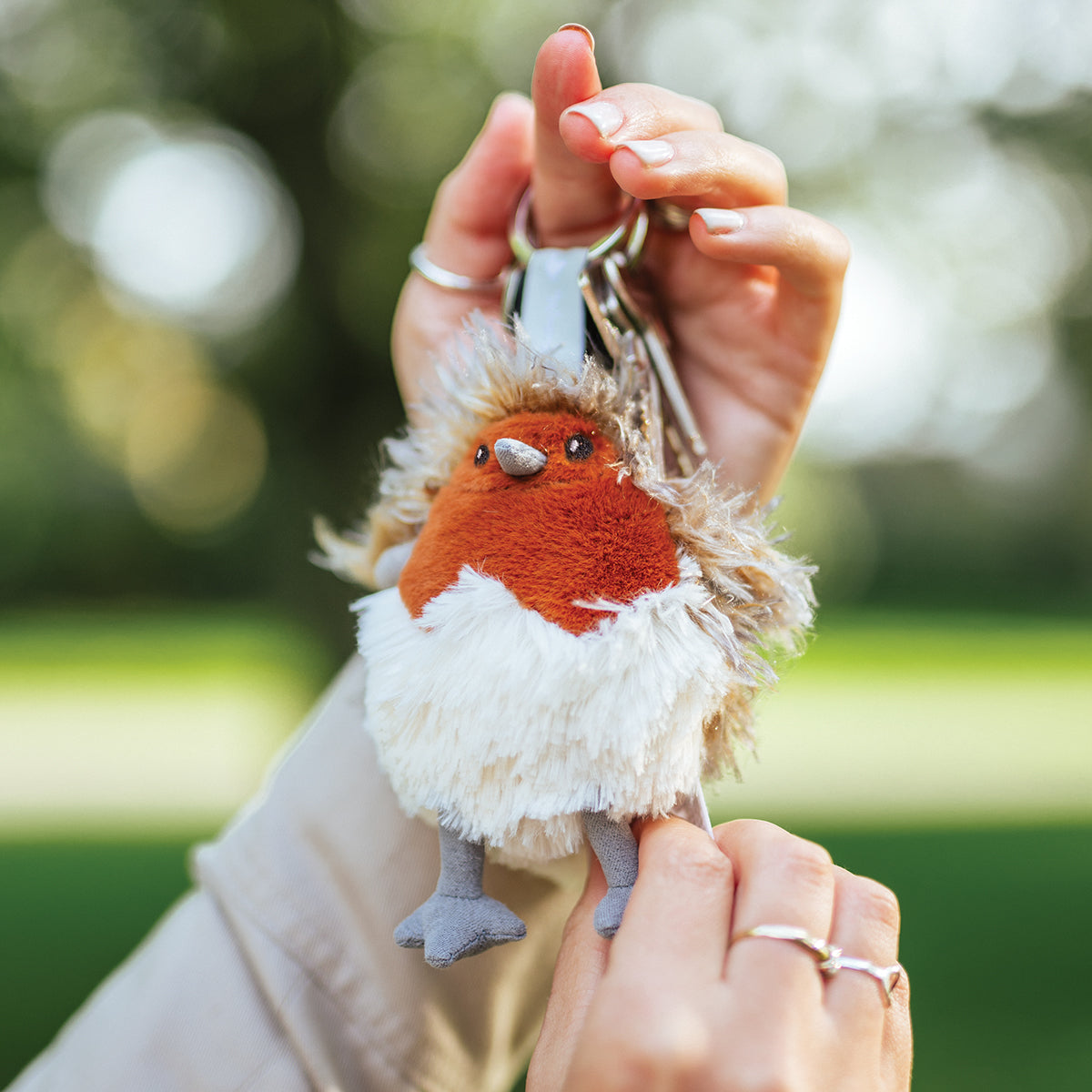 Wrendale Robin Plush Keyring