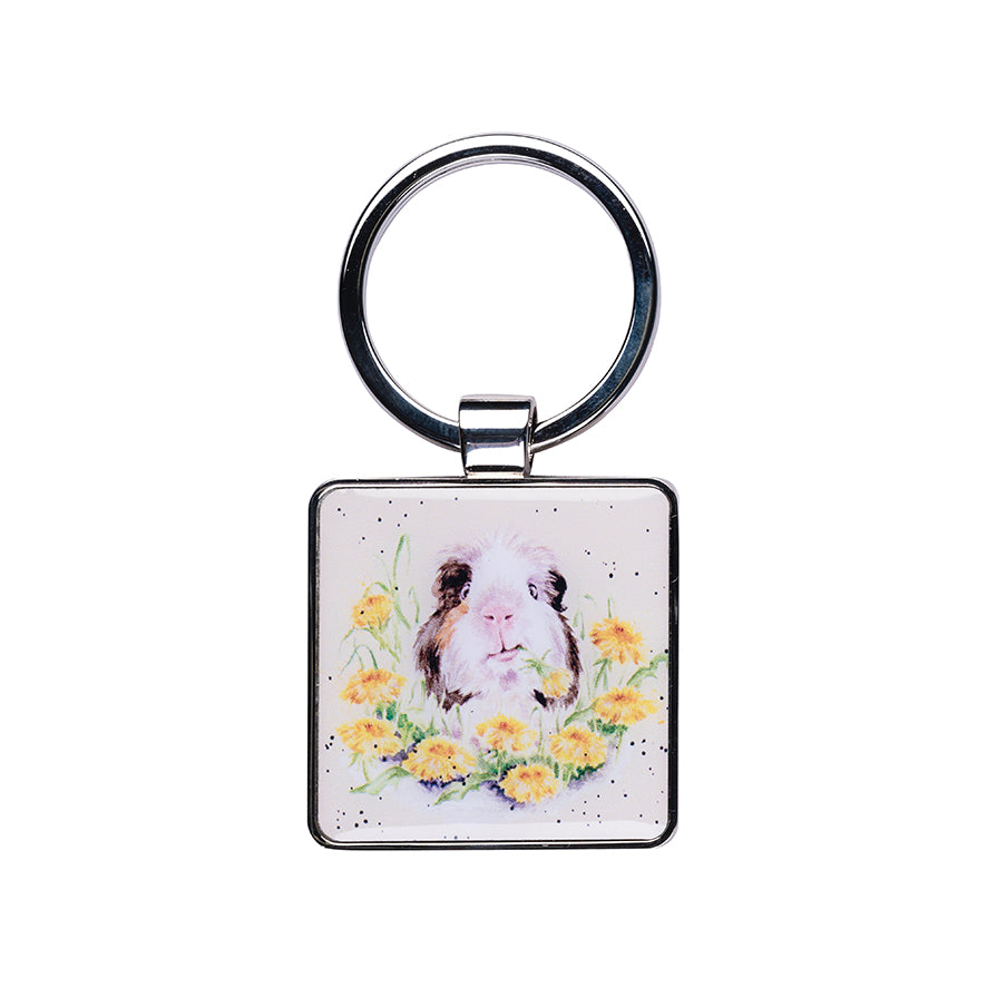 Wrendale Guinea Pig Keyring - Dandy Day