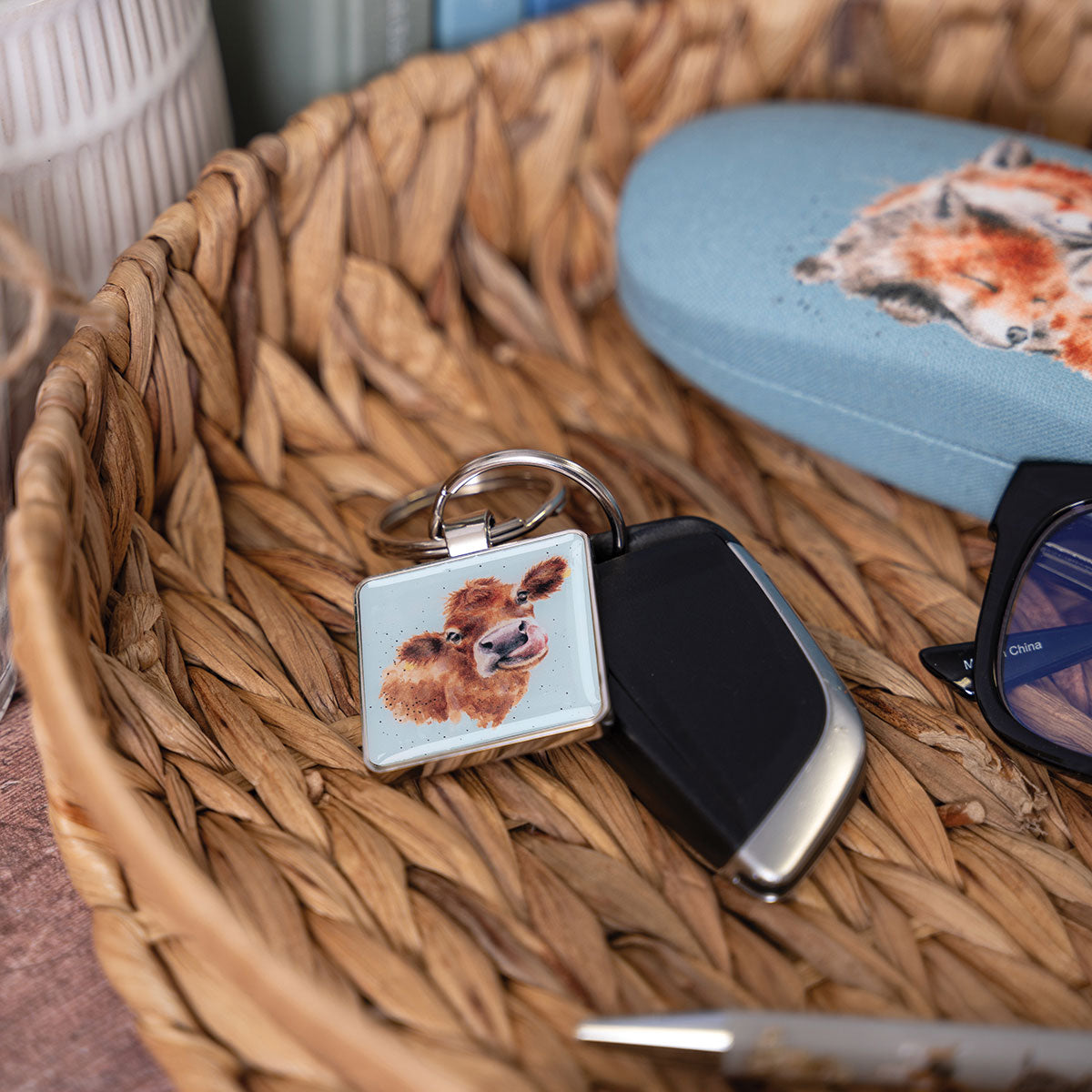 Wrendale Cow Keyring - Mooo