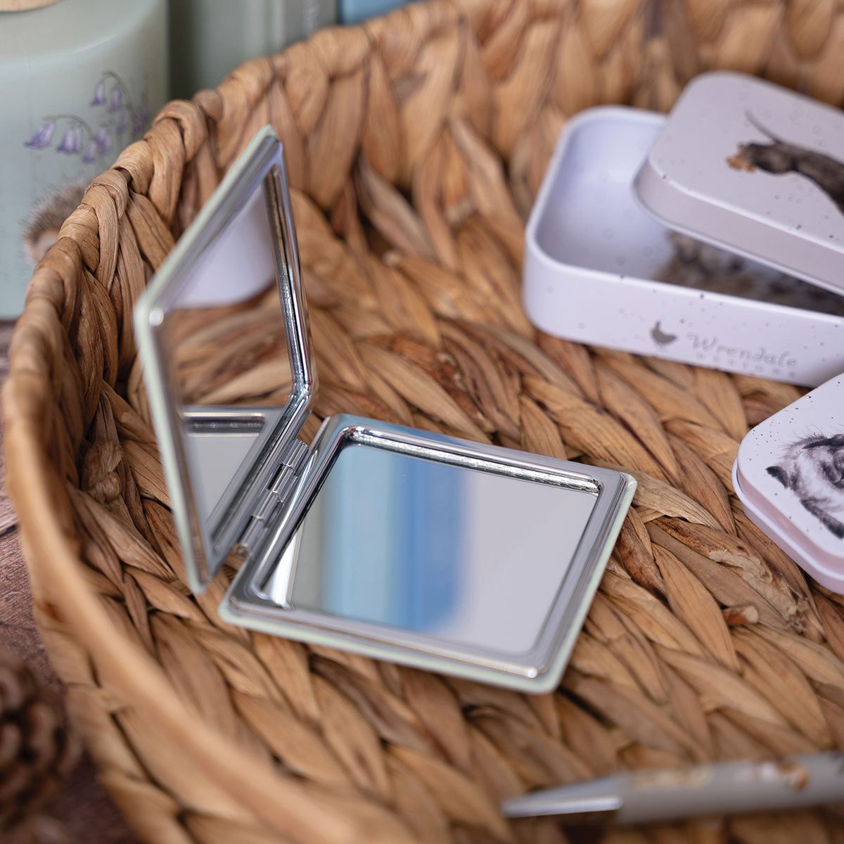 Wrendale Rabbit Mirror - Clover Bunny