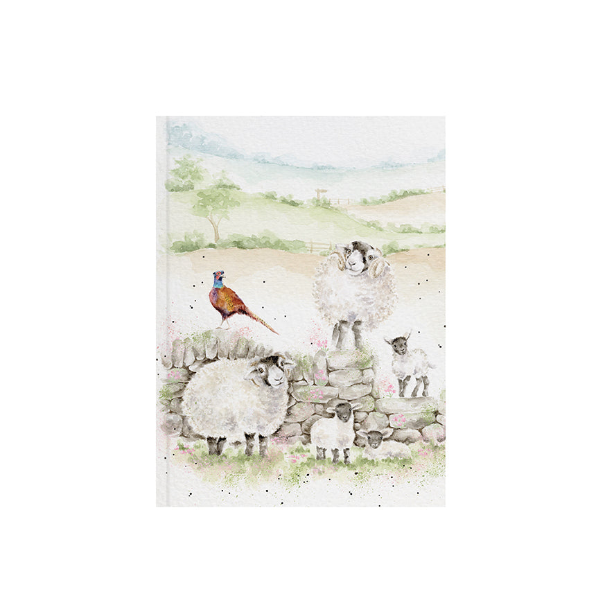 Wrendale A6 Sheep notebook - New Pastures