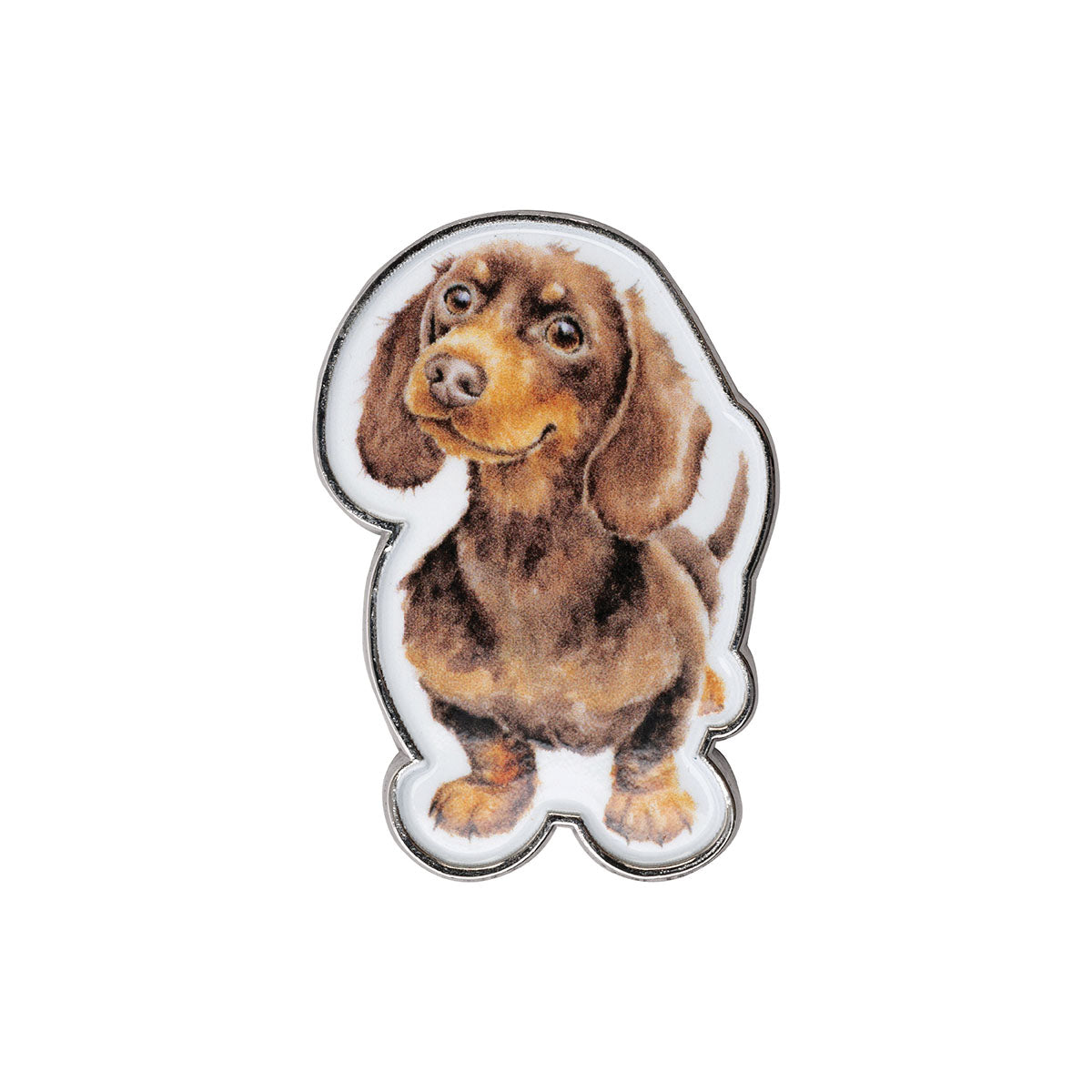 Wrendale Dog Pin Badge - Little Sausage