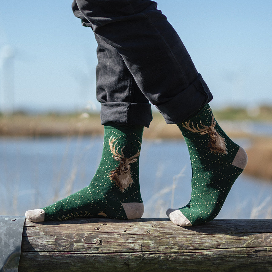 Wrendale Stag Sock - Portrait