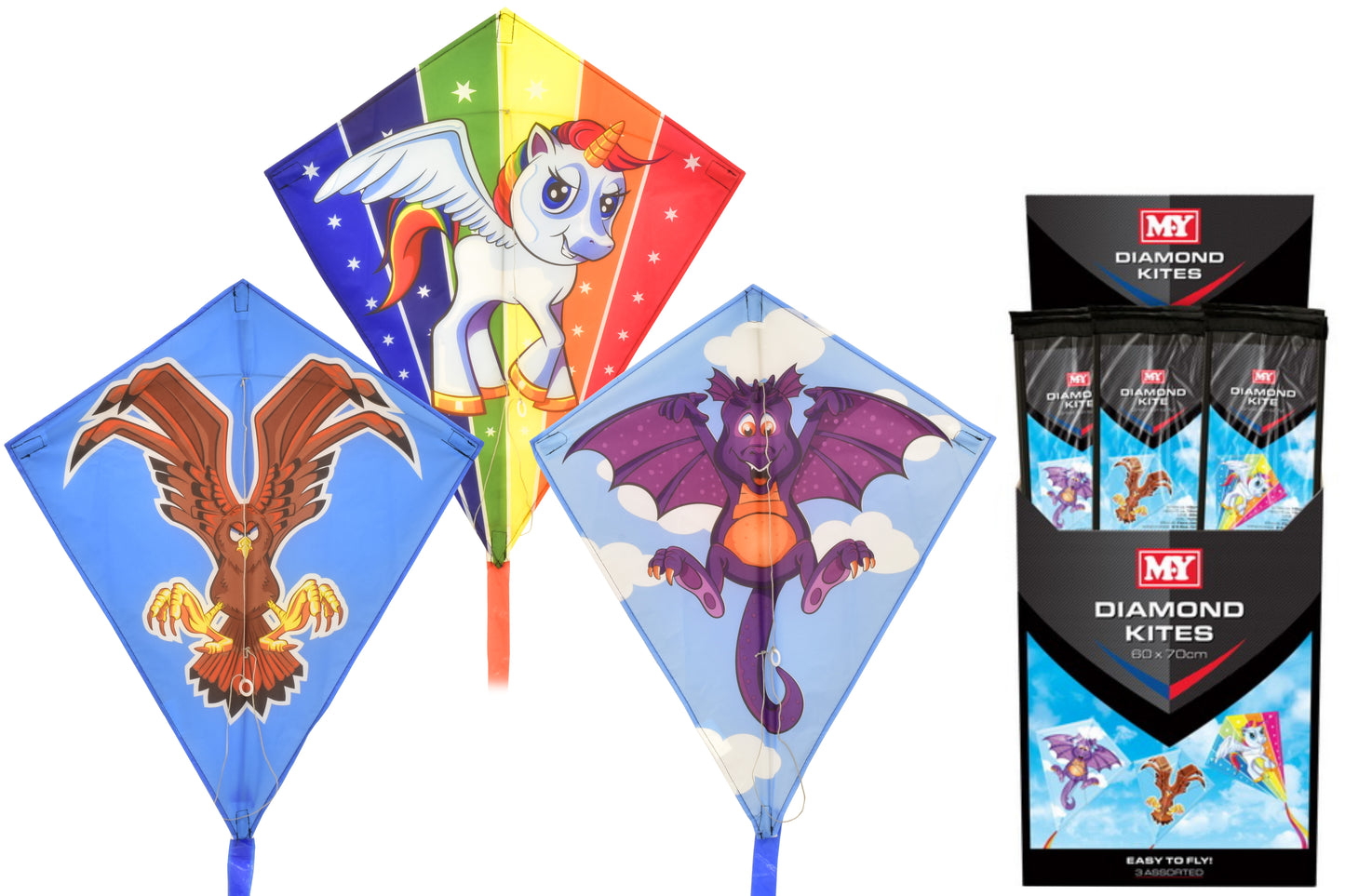 60cm x 70cm Nylon Diamond Kite