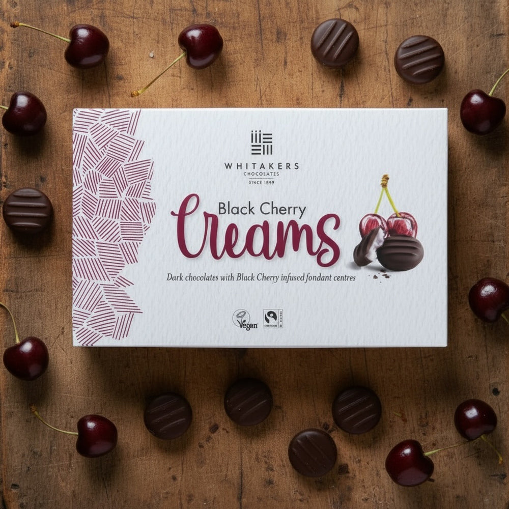 Whitakers Black Cherry Cremes 150g