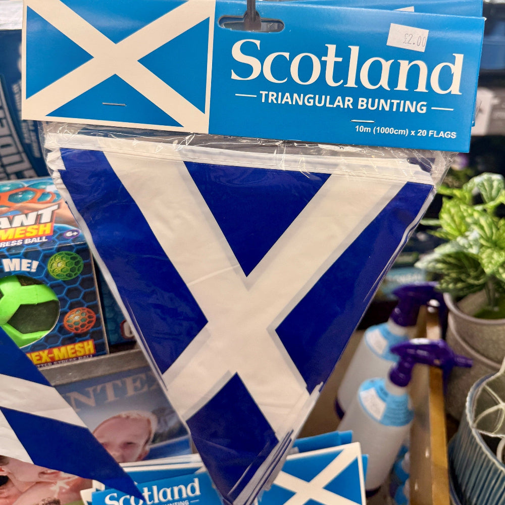 Scotland Triangular Bunting 10m x 20 Flags
