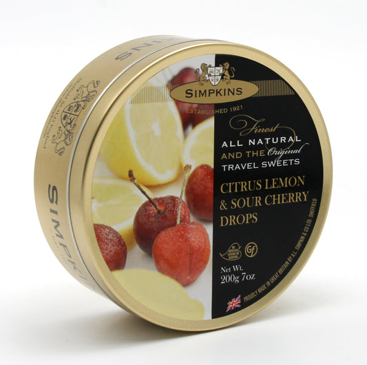 Citrus Lemon & Sour Cherry Travel Sweets 200g