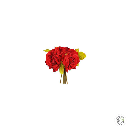 Red Open Rose Posy 24cm [optimised-1040-watermarked]