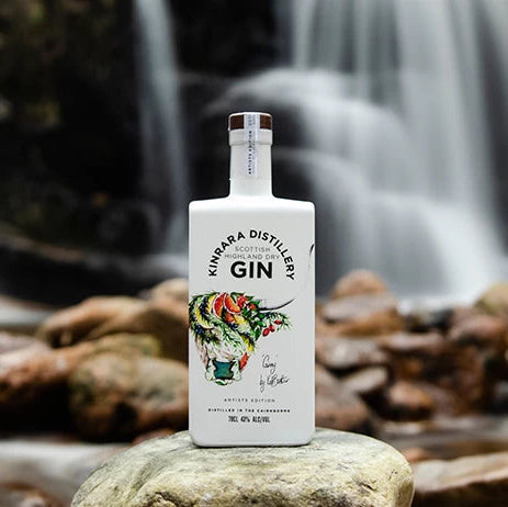 Kinrara Scottish Highland Dry Gin - Artist Edition Cow 70cl 43% - Threaplands