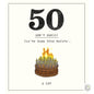 50th Birthday Don't Panic Candles On Cake [optimised-1040-watermarked]