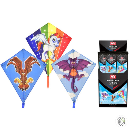 60cm x 70cm Nylon Diamond Kite [optimised-1040-watermarked]