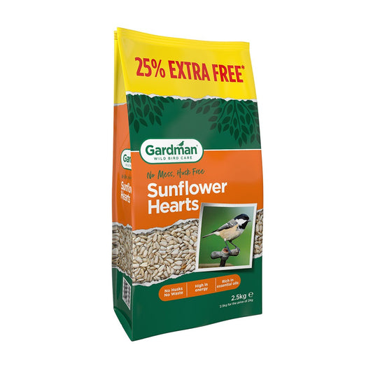 GM Sunflower Hearts 2kg + 25% XF