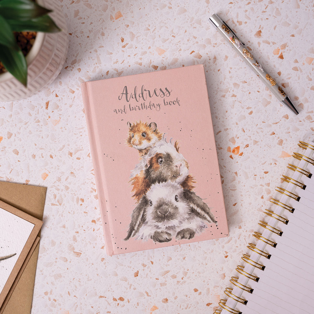 Wrendale Guniea Pig Address Book - Piggy in the Middle