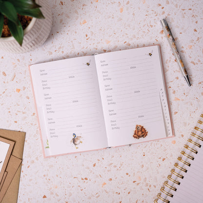 Wrendale Guniea Pig Address Book - Piggy in the Middle