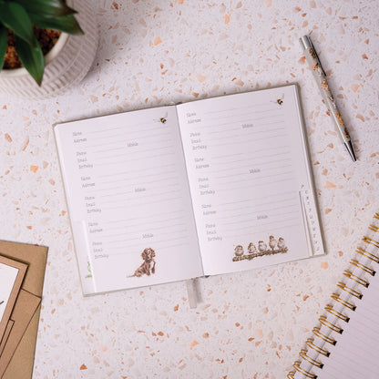 Wrendale Rabbit Address Book - The Flower Pot