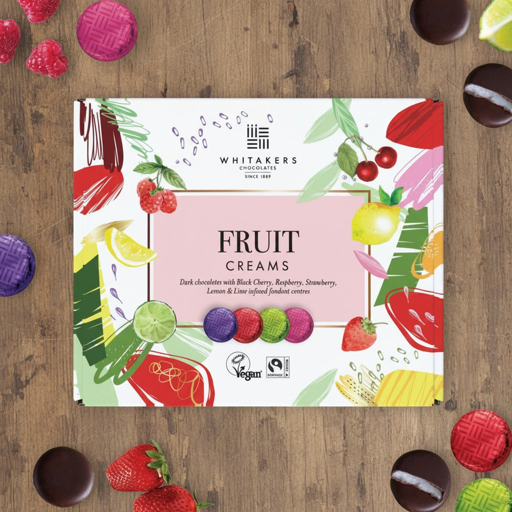 Whitakers Fruit Cream Collection 200G , Fairtrade, Vegan