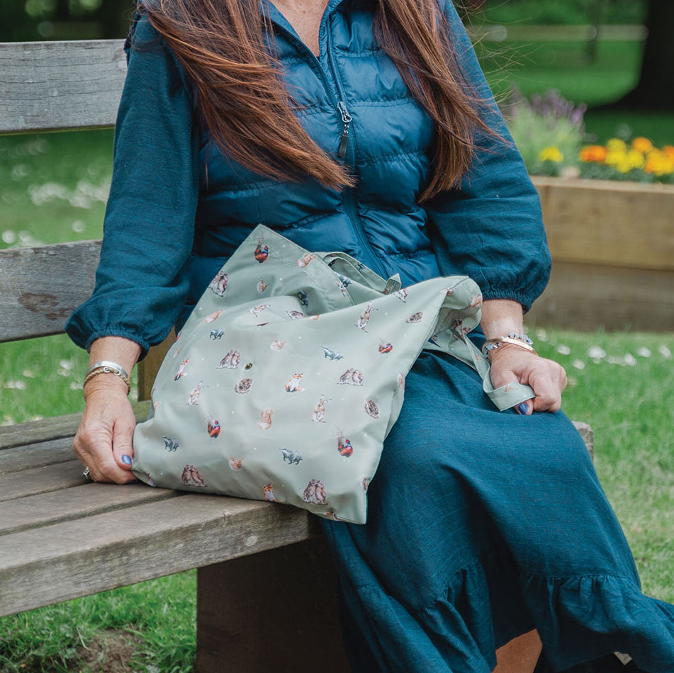 Wrendale Foldable Shopping Bag - Woodlanders