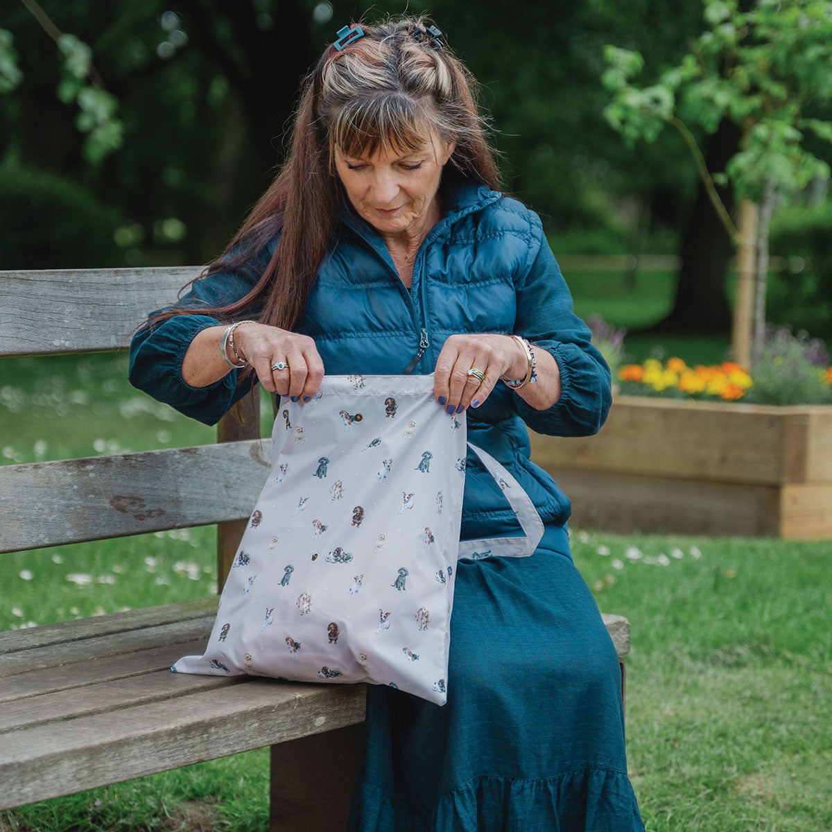 Wrendale Foldable Shopping Bag - Dogs