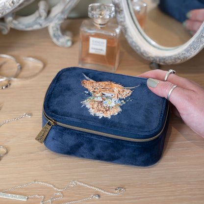 Wrendale Highland Cow Accessory Case - Daisy Coo