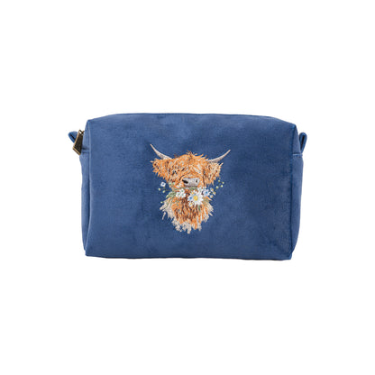 Wrendale Highland Cow Makeup Bag - Daisy Coo