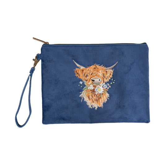 Wrendale Highland Cow Pouch - Daisy Coo