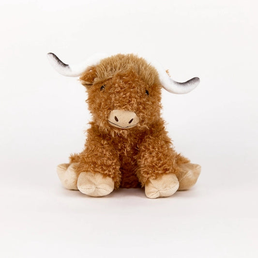 Warmies  Plush Highland Cow with Horns Microwavable