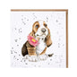 Wrendale Card - 'Just for You' Basset Hound Card