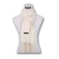 Couthie Large Plain Coloured Scarf - Cream
