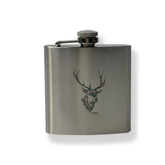 Couthie Stag Ss 6Oz Hip Flask