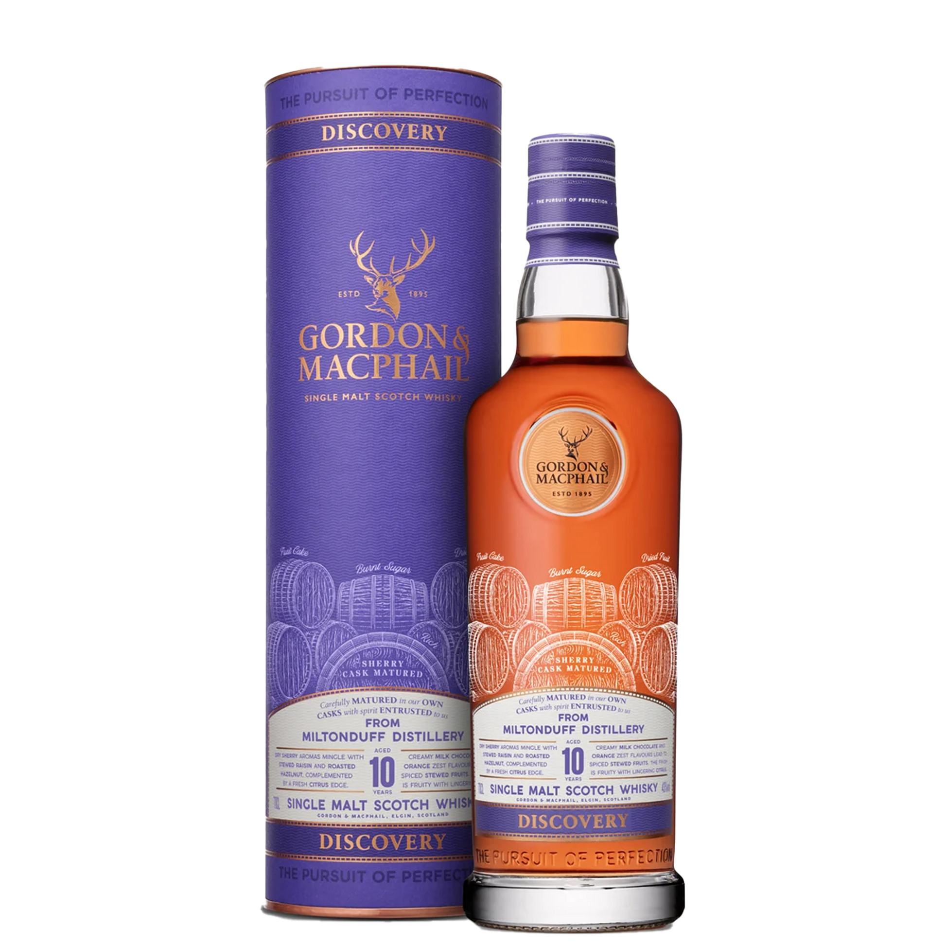 Discovery Single Malt Whisky Miltonduff Sherry 10Yo 70cl - Threaplands