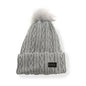 Ladies Pom Pom Hat Grey