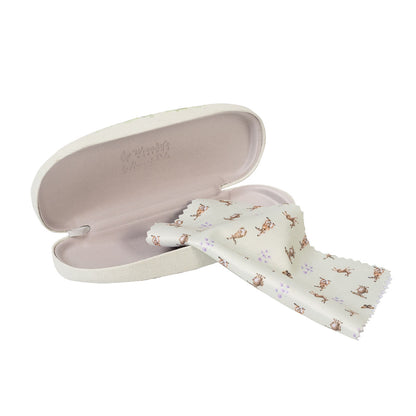 Wrendale Hare Glasses Case - Spring Hares