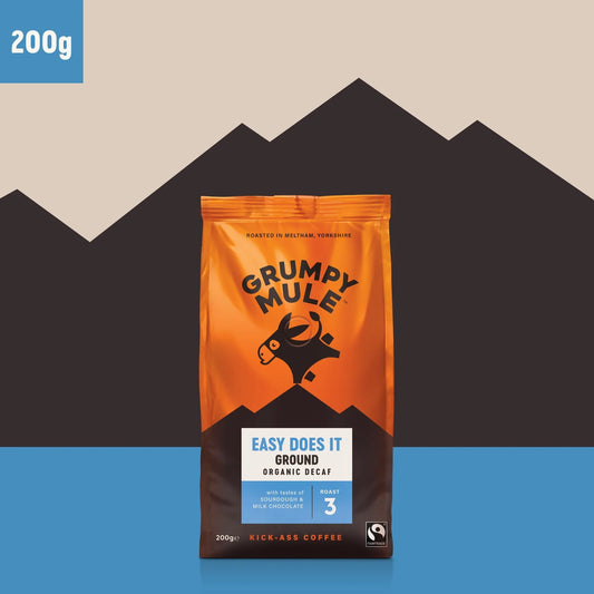 Grumpy Mule Easy Does It Decaf Ground 200g