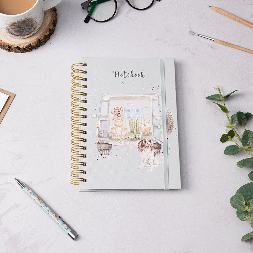 Wrendale A5 Dog Notebook - Paws for a Picnic