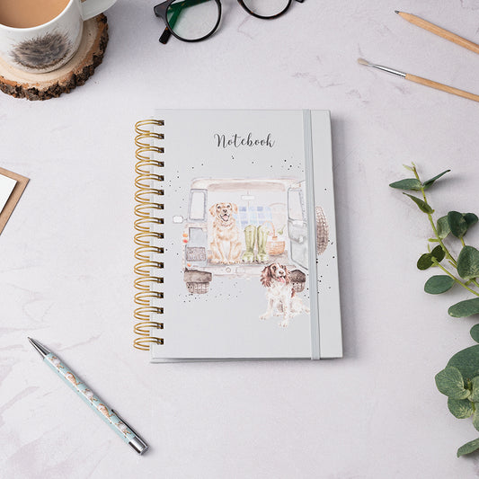 Wrendale A5 Dog Notebook - Paws for a Picnic