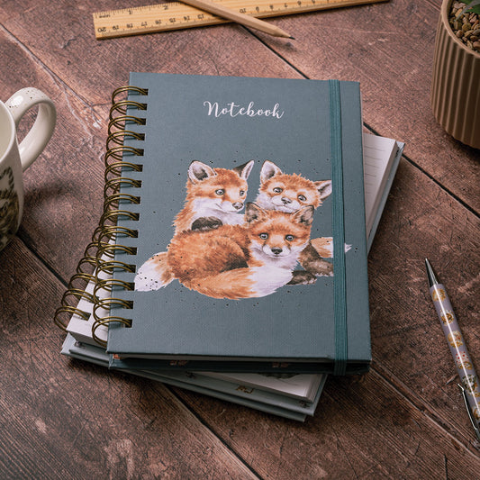Wrendale A5 Fox Notebook - Snug as a Cub