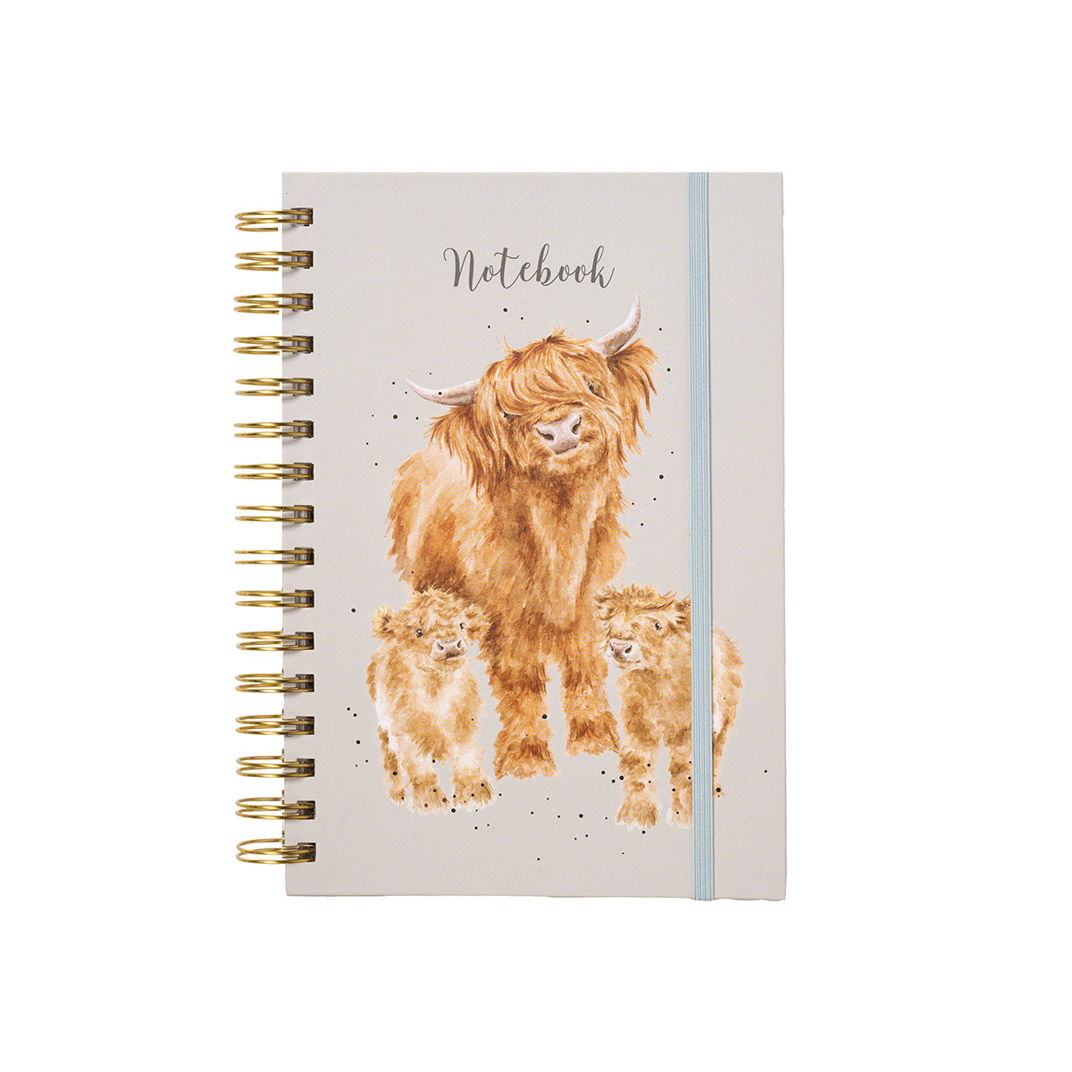 Wrendale Highland Cow A5 Notebook - Heilan Coo