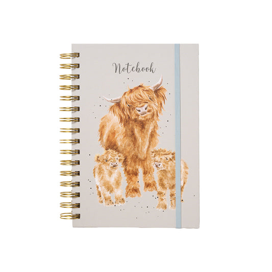 Wrendale Highland Cow A5 Notebook - Heilan Coo
