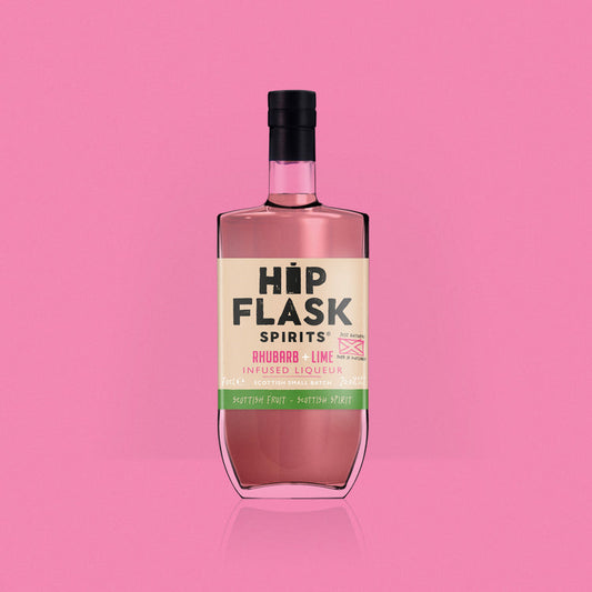 Hipflask Rhubarb & Lime Infused Liqueur 70cl 20% - Threaplands