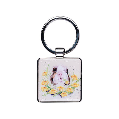 Wrendale Guinea Pig Keyring - Dandy Day