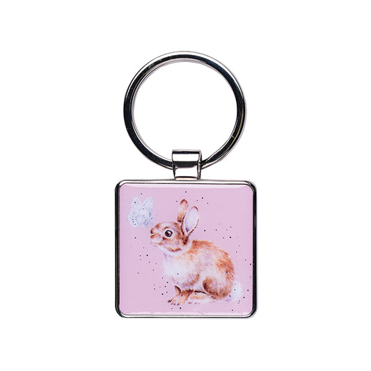 Wrendale Rabbit Keyring - I Spy a Butterfly