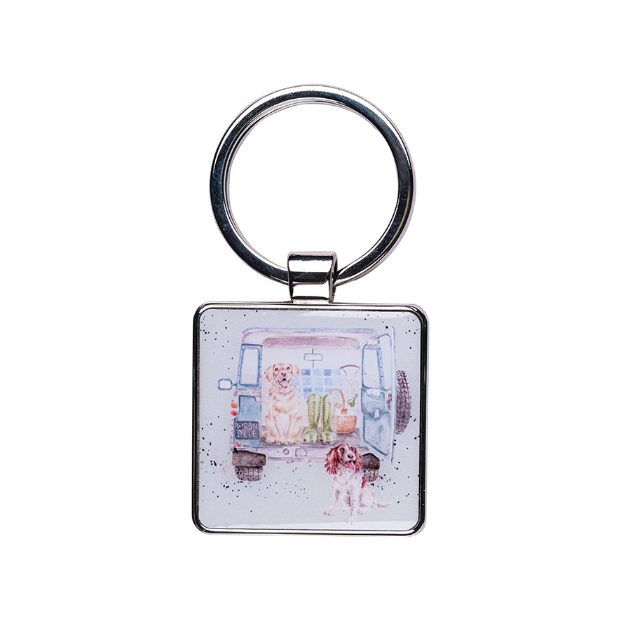 Wrendale Dog Keyring Paws for a Picnic