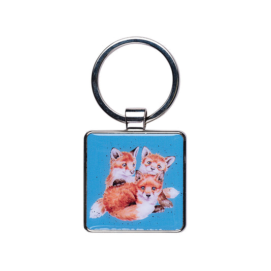 Wrendale Fox Keyring - Snug as a Cub
